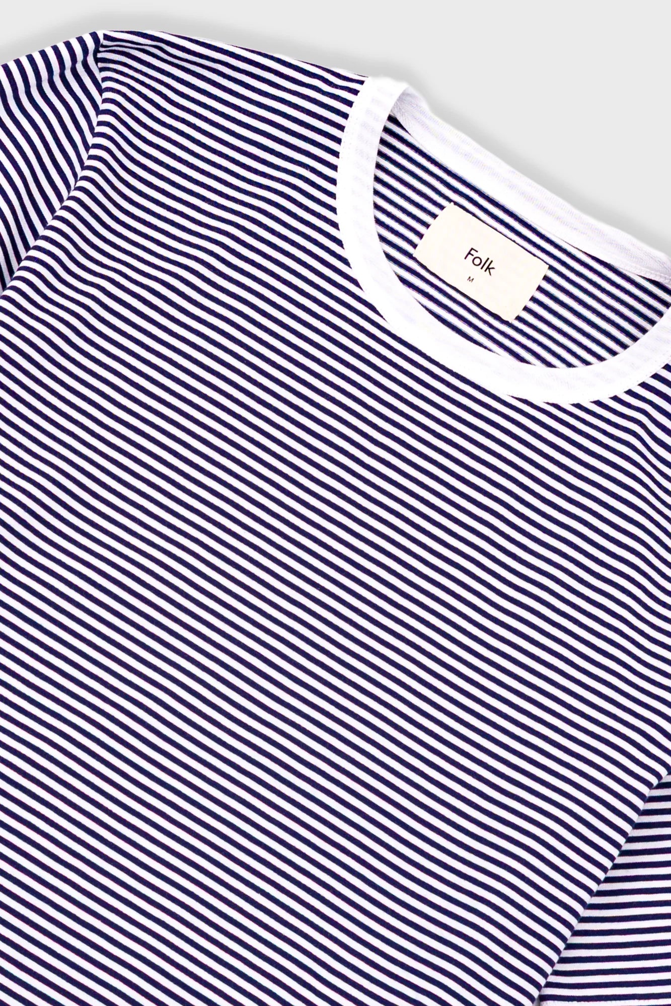 1x1 STRIPED TEE - BRIGHT NAVY/ECRU