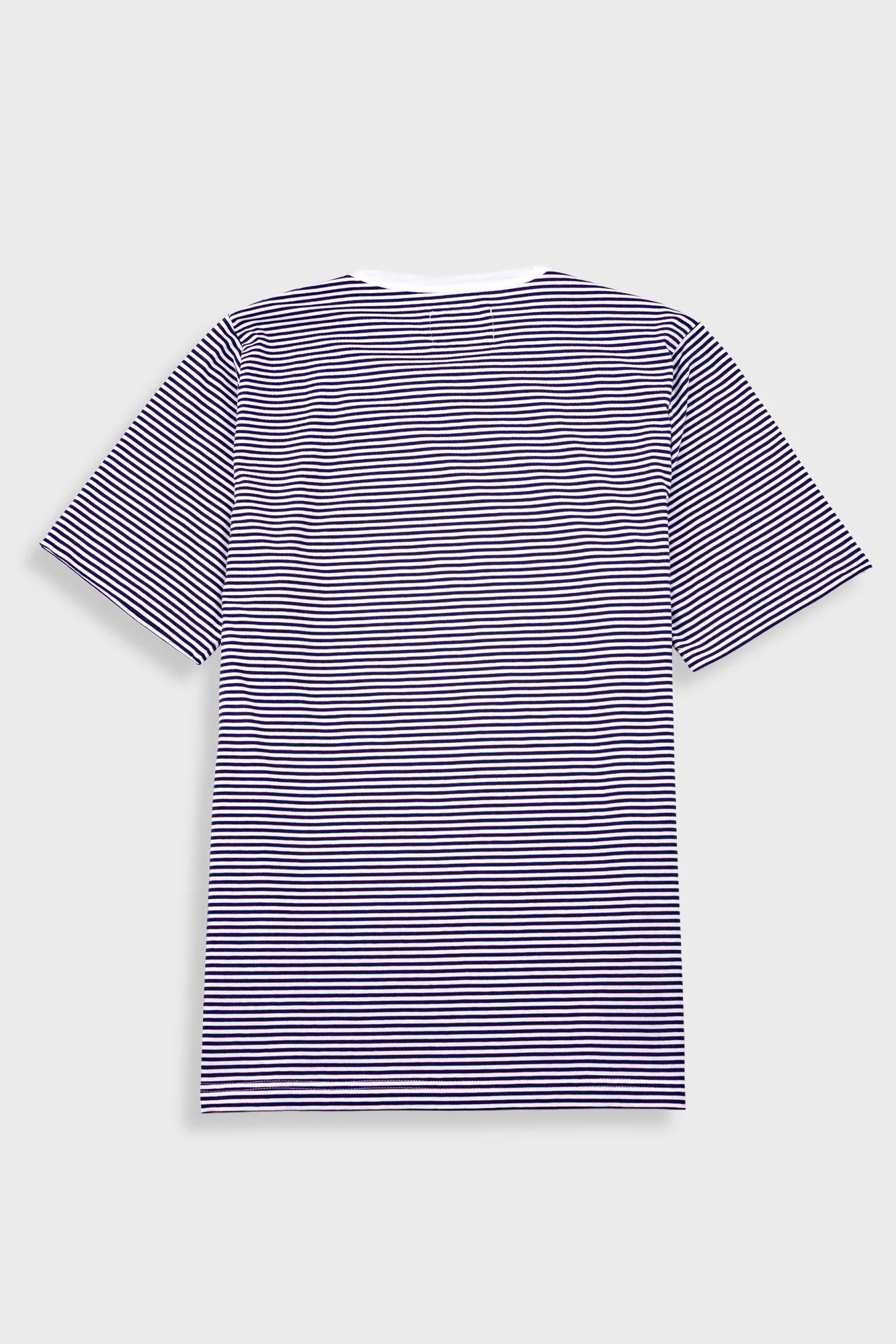 1x1 STRIPED TEE - BRIGHT NAVY/ECRU