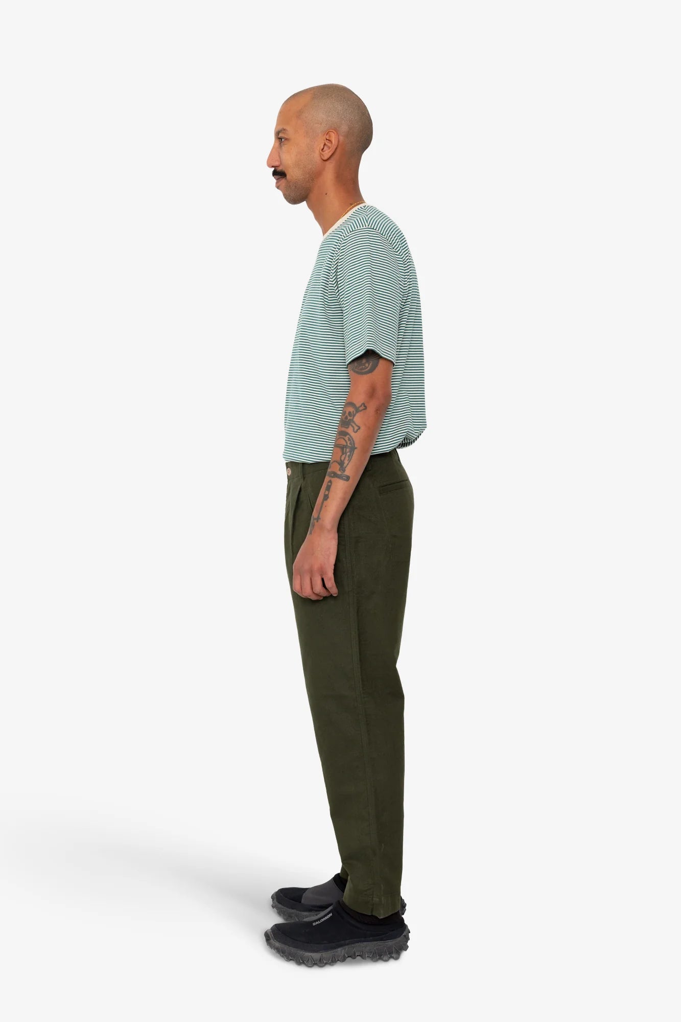 ASSEMBLY PANT - DARK OLIVE MOLESKIN