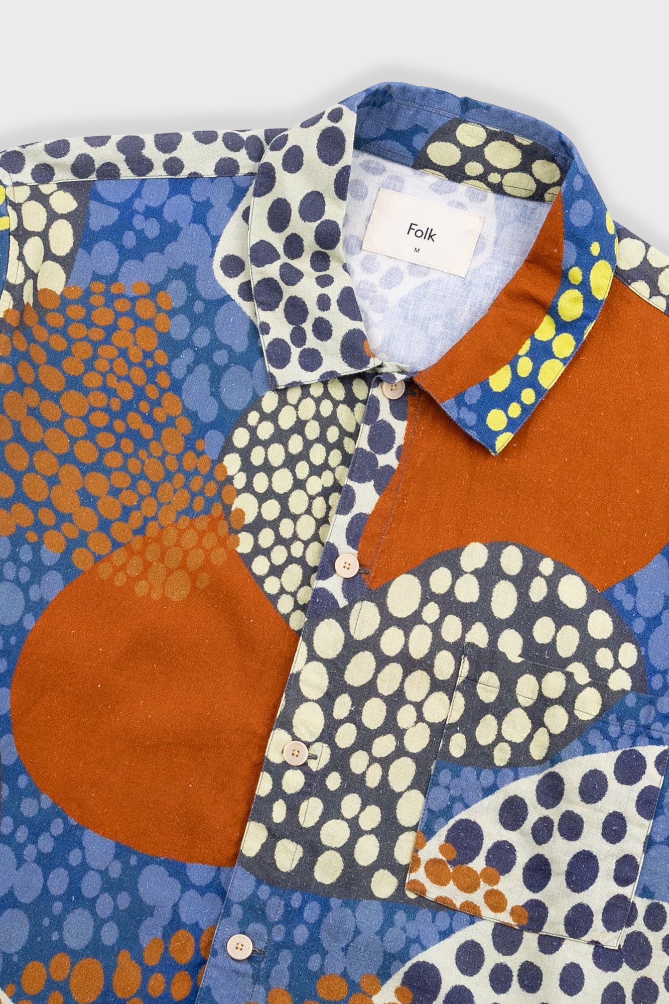 GABE SHIRT - DOT PRINT RED MULTI