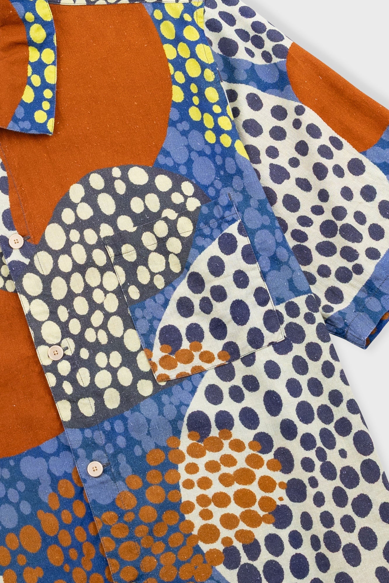 GABE SHIRT - DOT PRINT RED MULTI