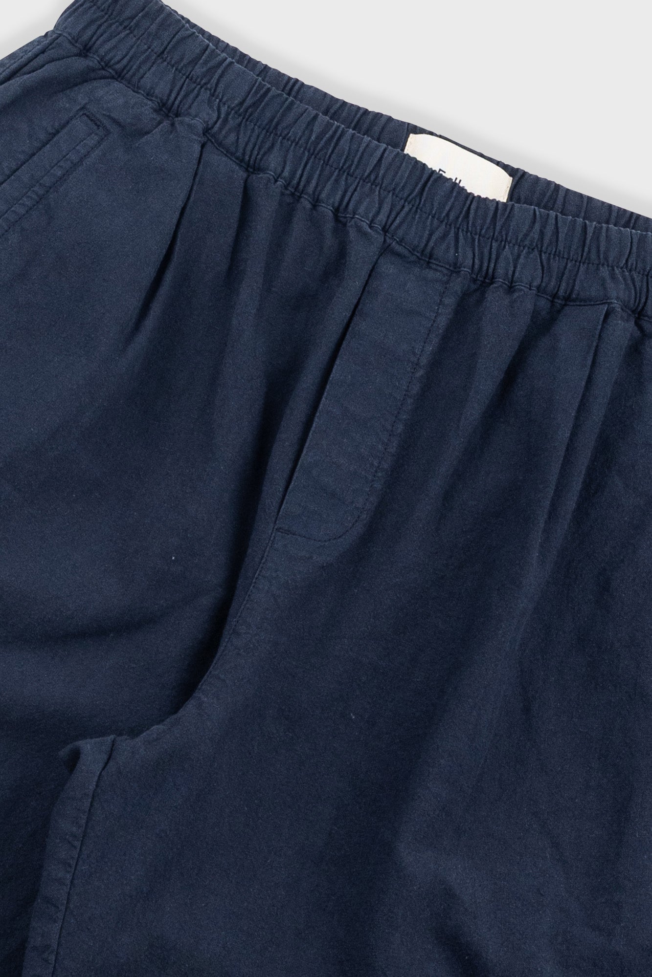 RELAXED ASSEMBLY SHORT - DARK NAVY COTTON LINEN