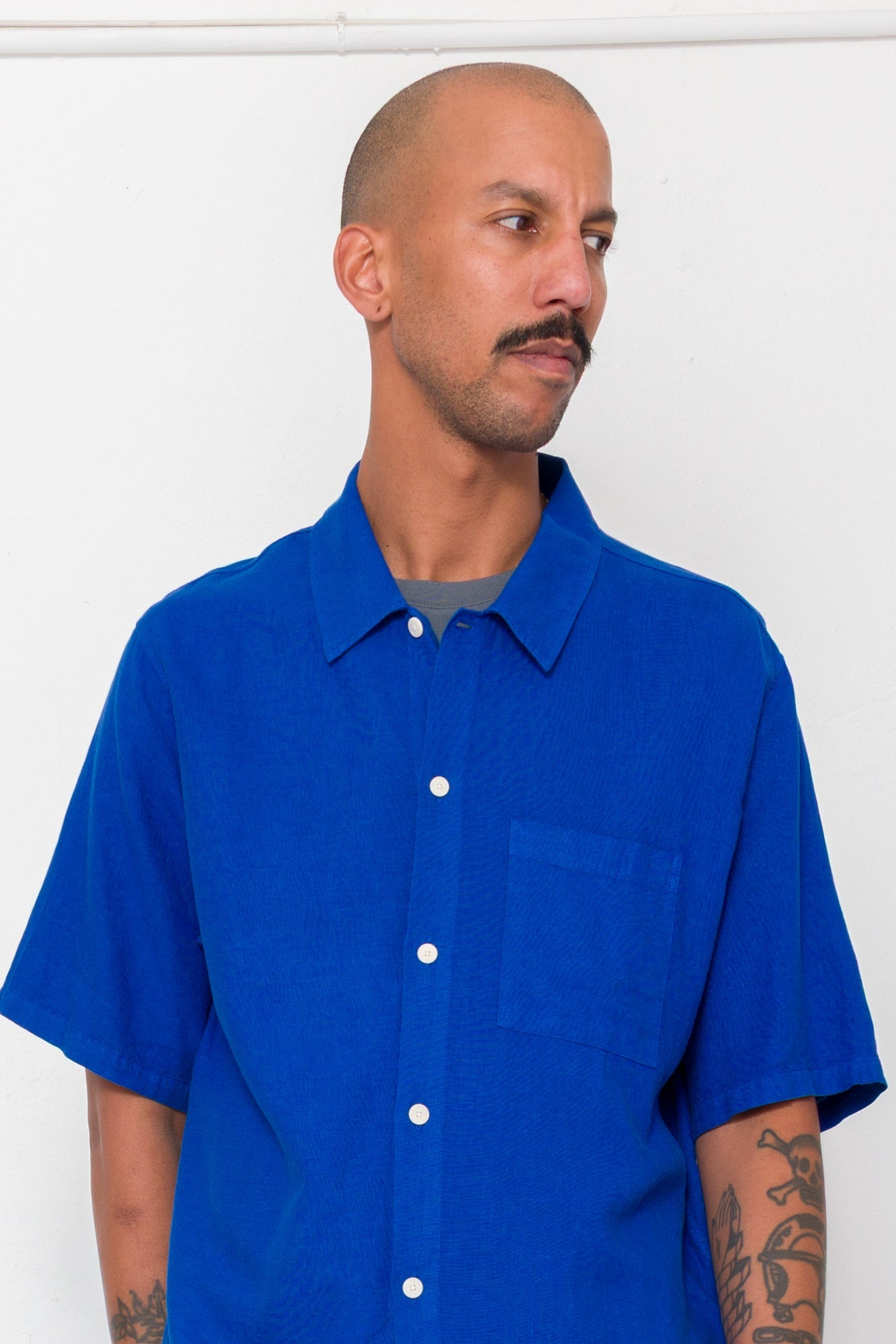 GABE SHIRT - BRIGHT BLUE