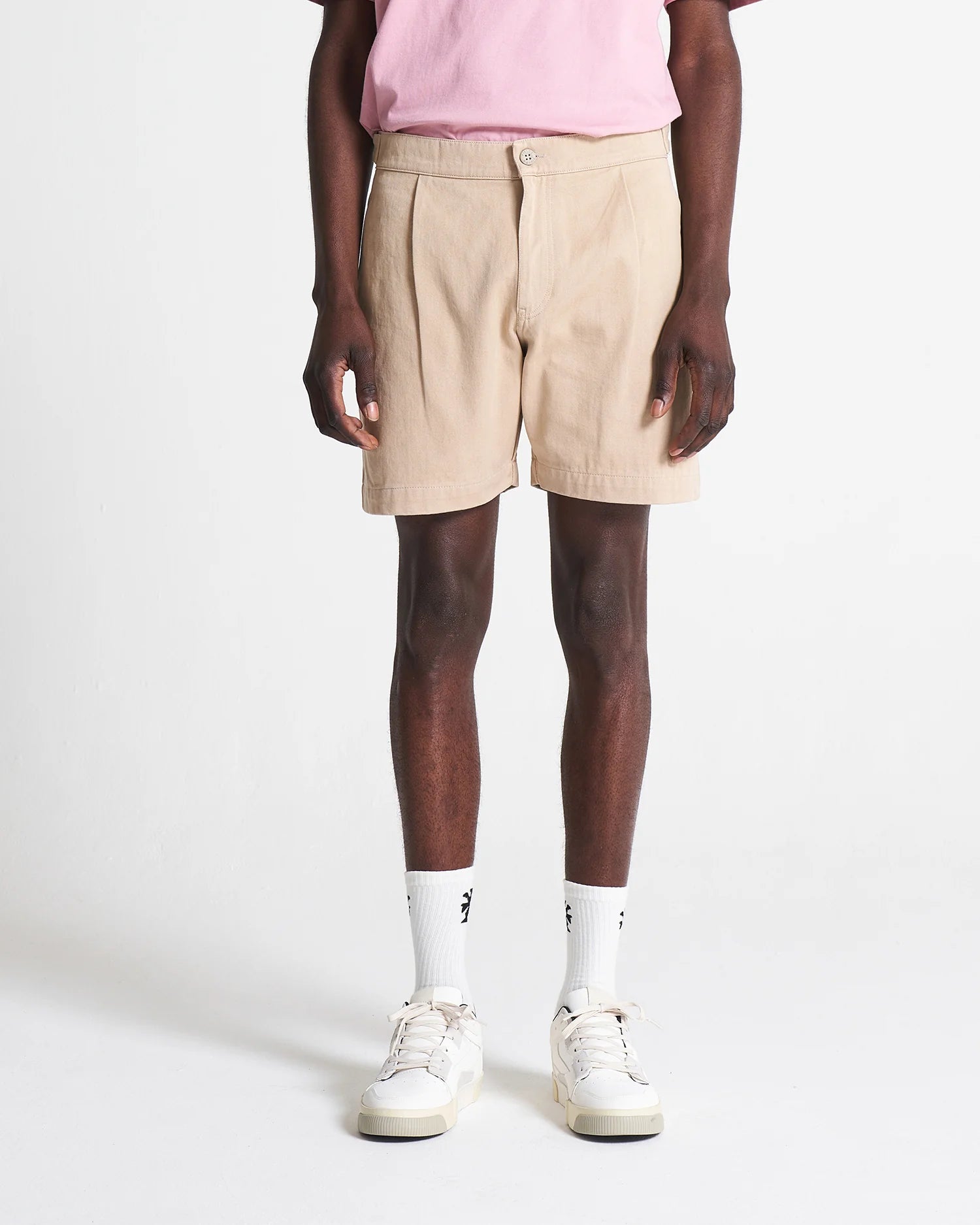 RELAXED COTTON SHORT - INCENSE