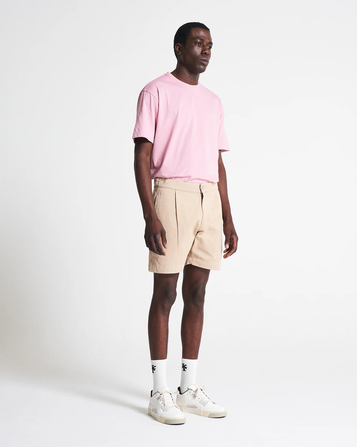 RELAXED COTTON SHORT - INCENSE