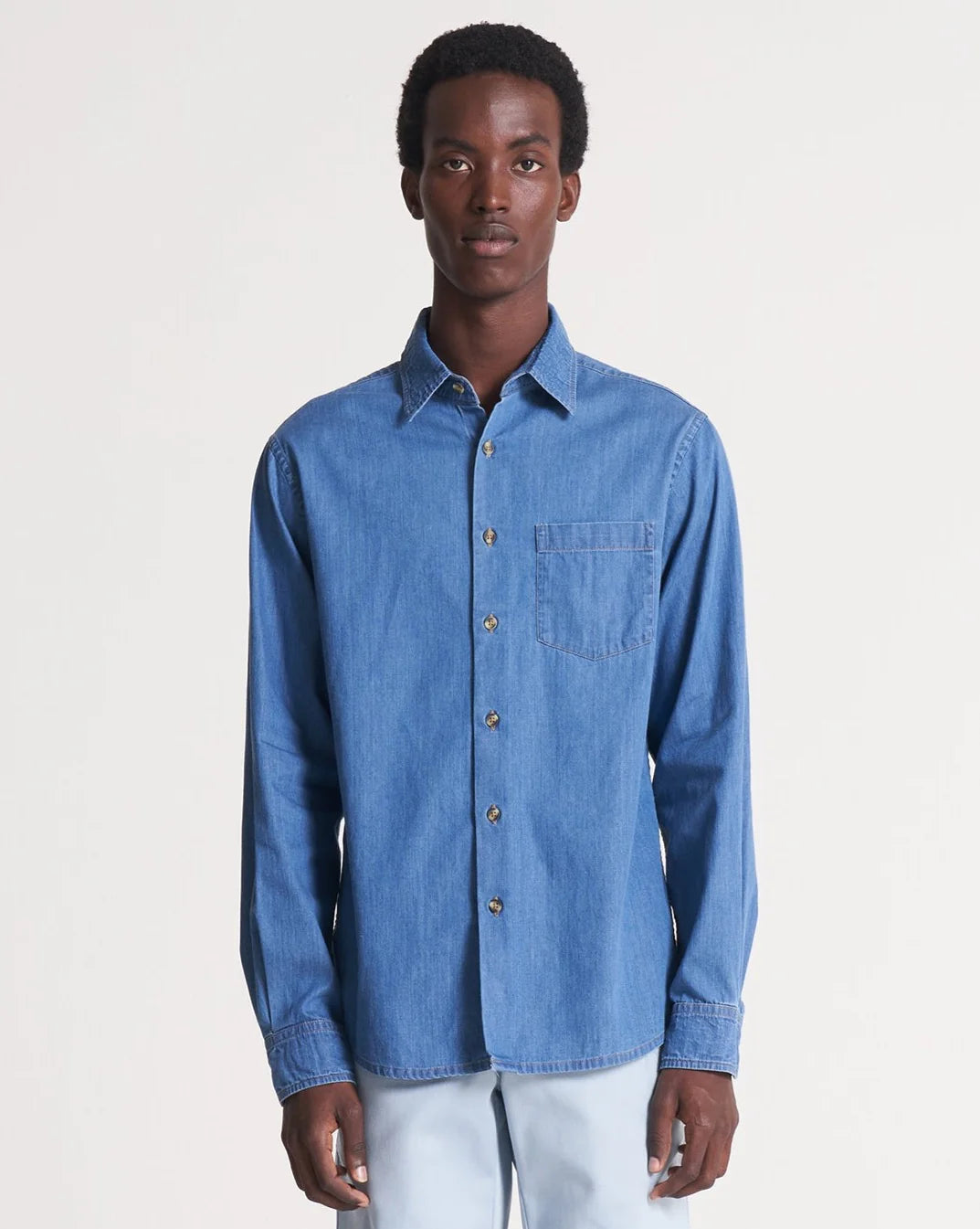 1 POCKET SHIRT - COTTON DENIM