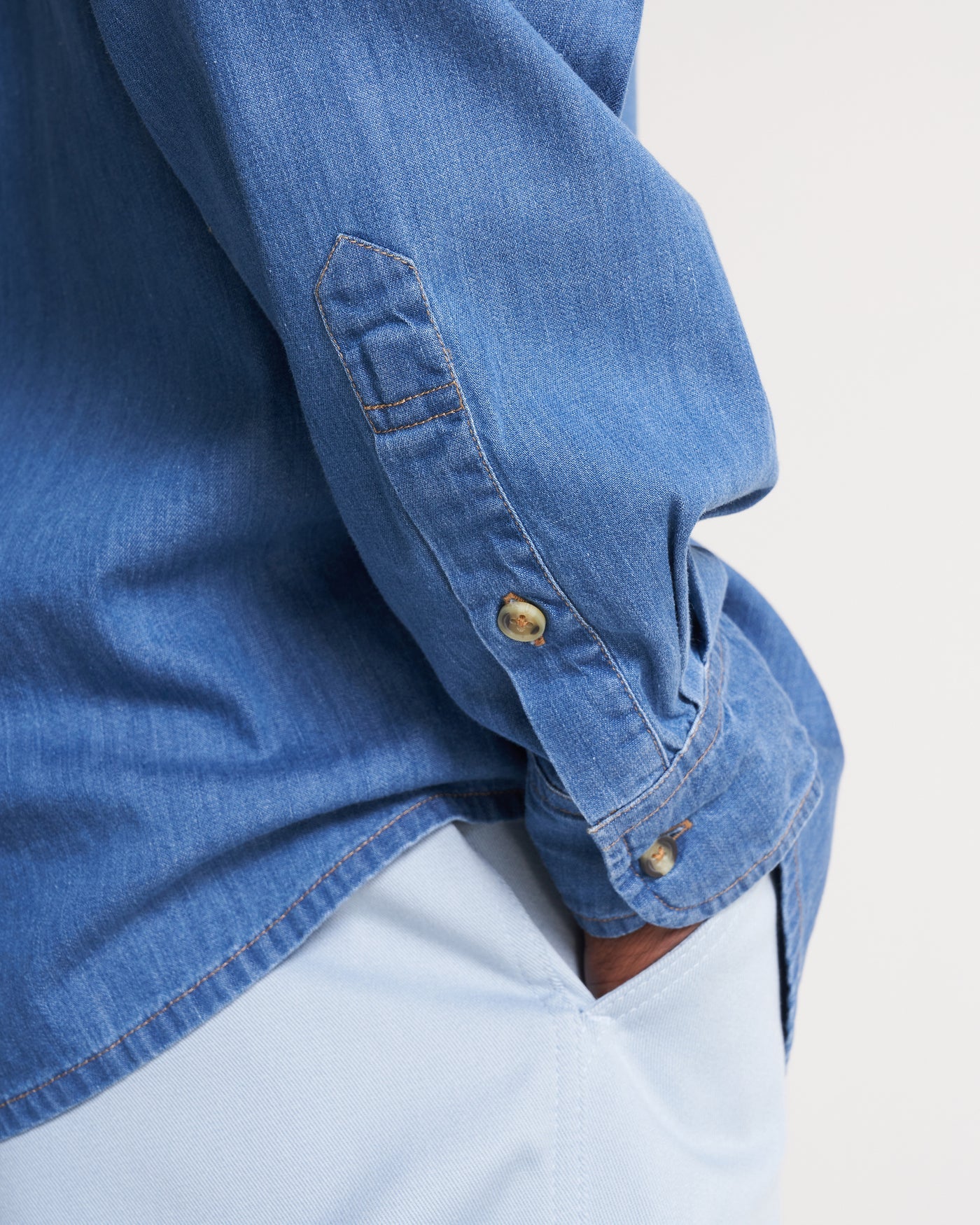 1 POCKET SHIRT - COTTON DENIM