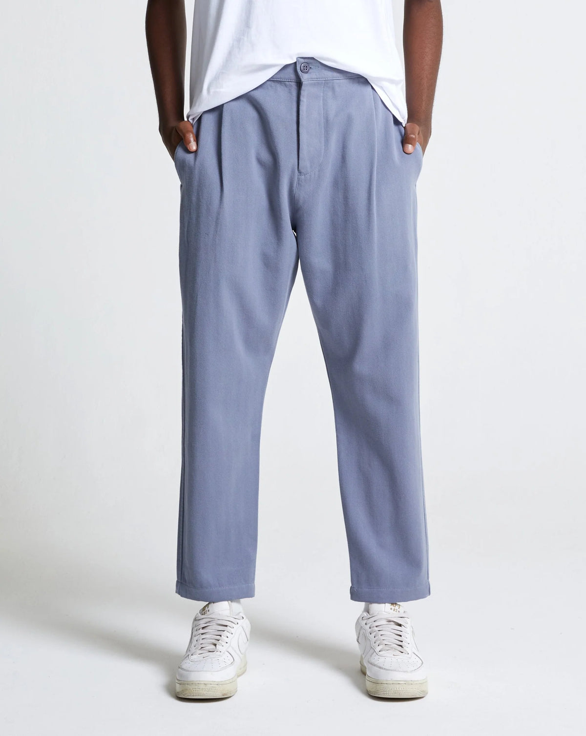COTTON WEEKEND TROUSER - FOLKSTONE GREY