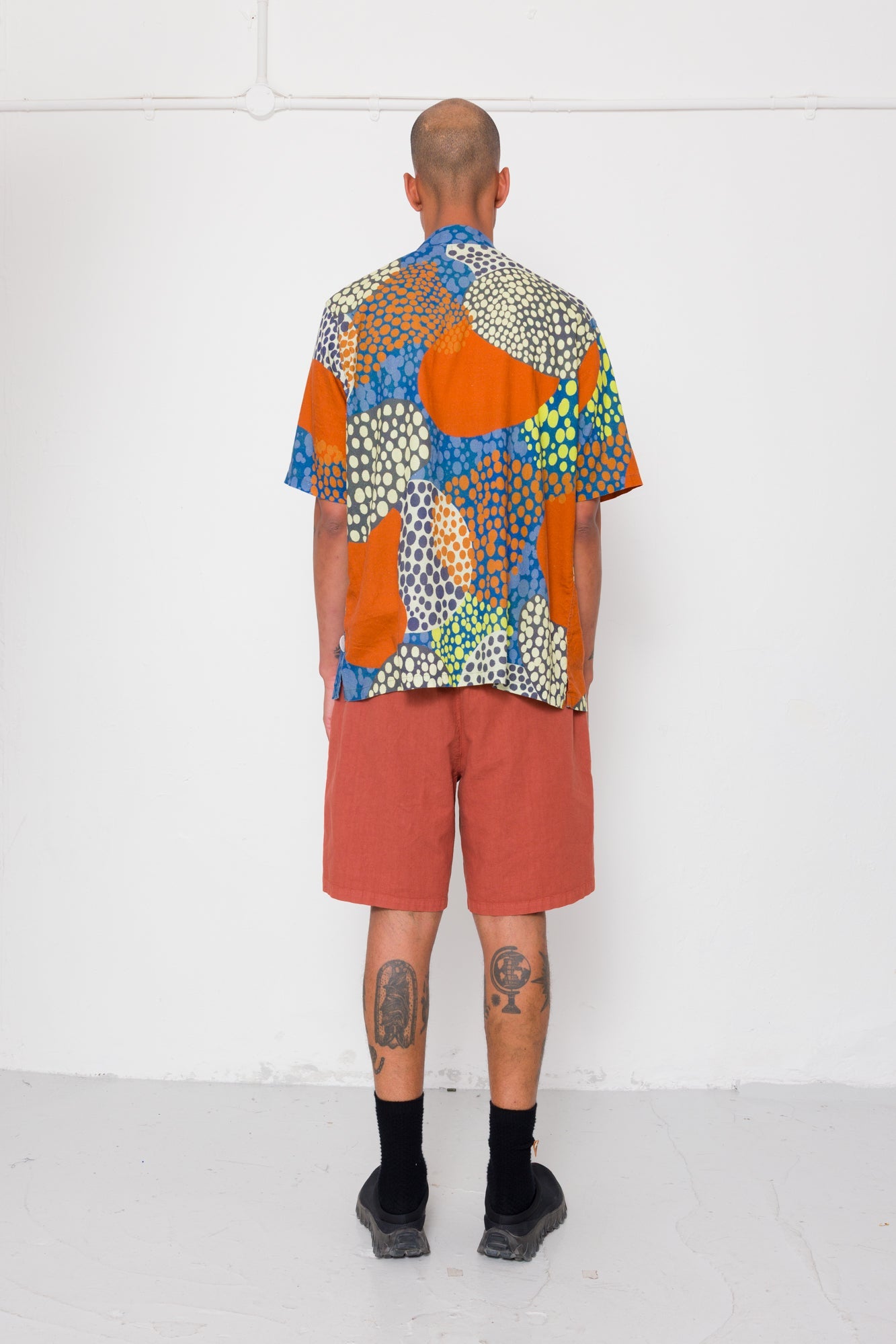 GABE SHIRT - DOT PRINT RED MULTI