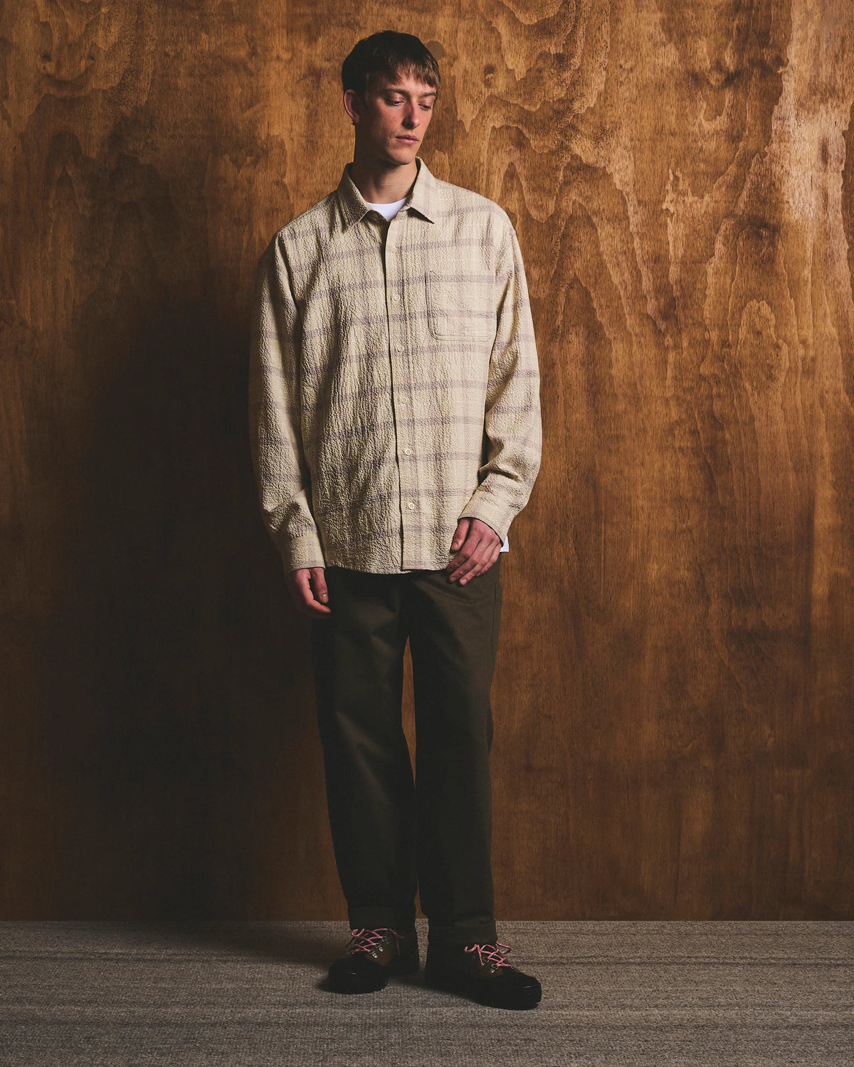 WRINKLED CHECK HERITAGE SHIRT