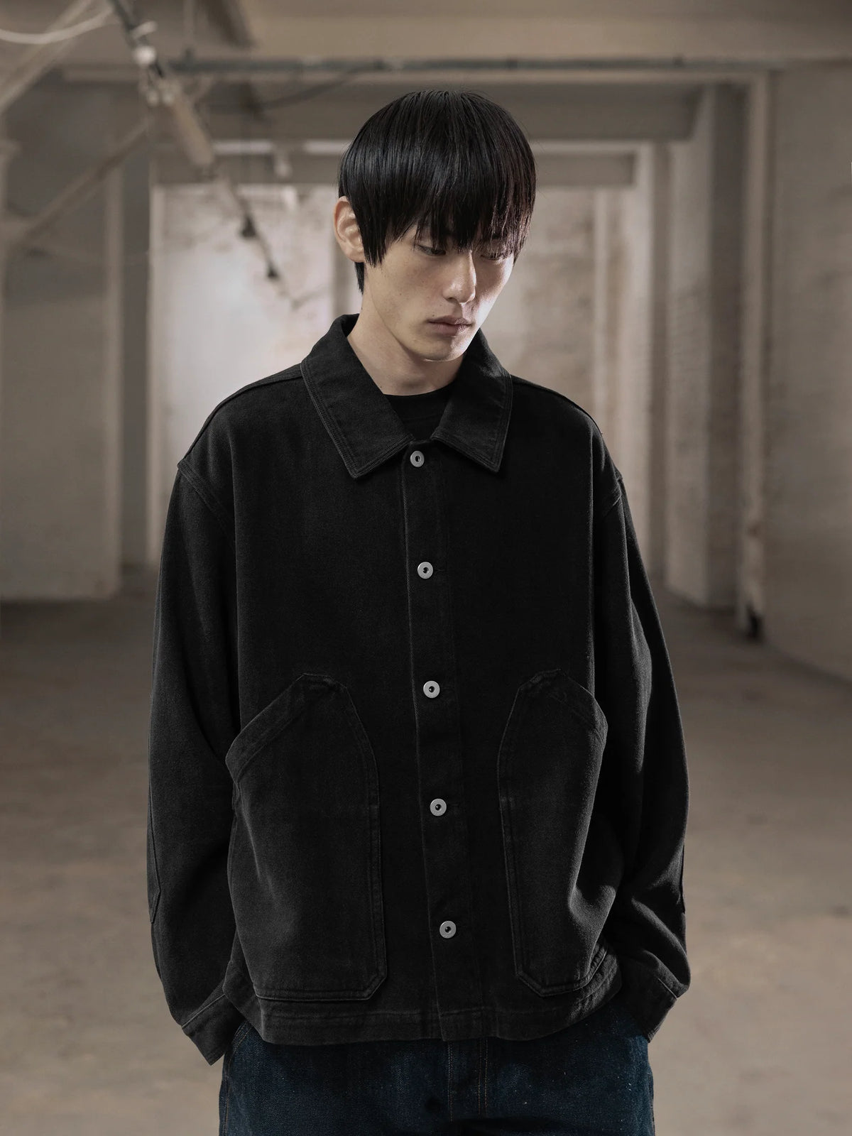 DOUBLE DUTY OVERSHIRT - WASHED BLACK