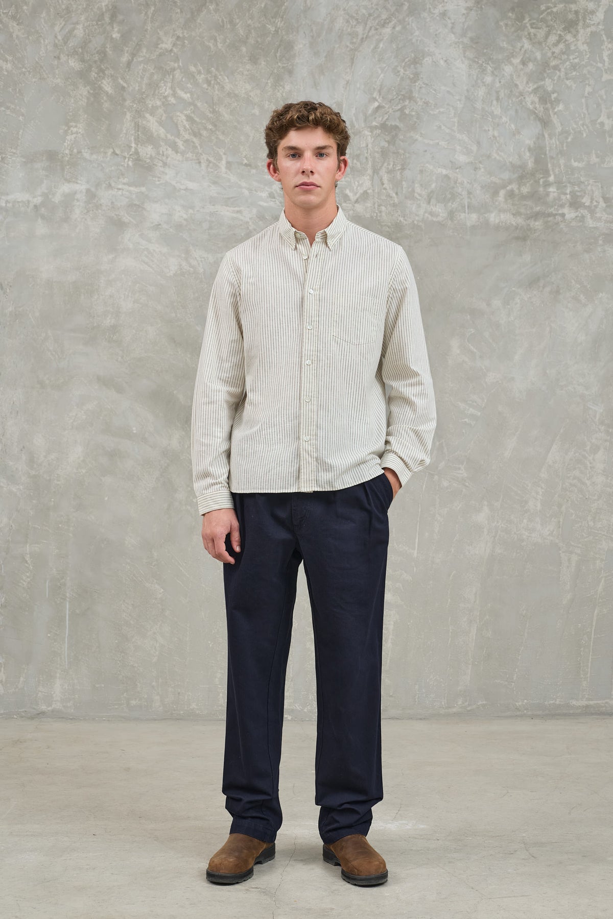 CARONA RELAXED CHINOS - DARK NAVY TWILL