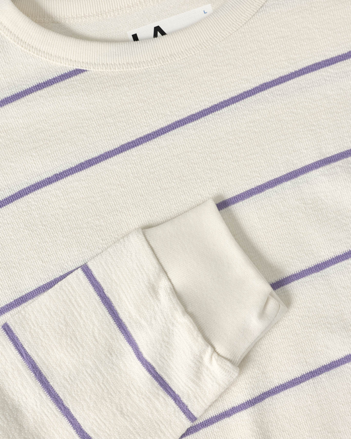 FEIJO LONGSLEEVE TEE - ECRU/GRAPE