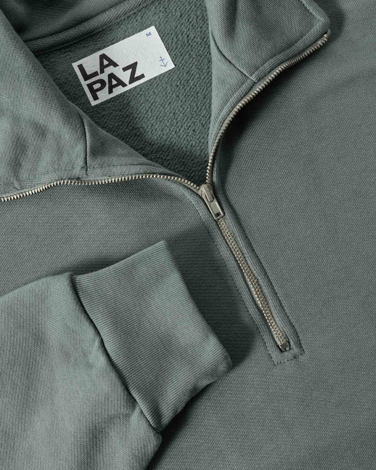 RAPOSO HALF-ZIP SWEATER - BALSAM GREEN