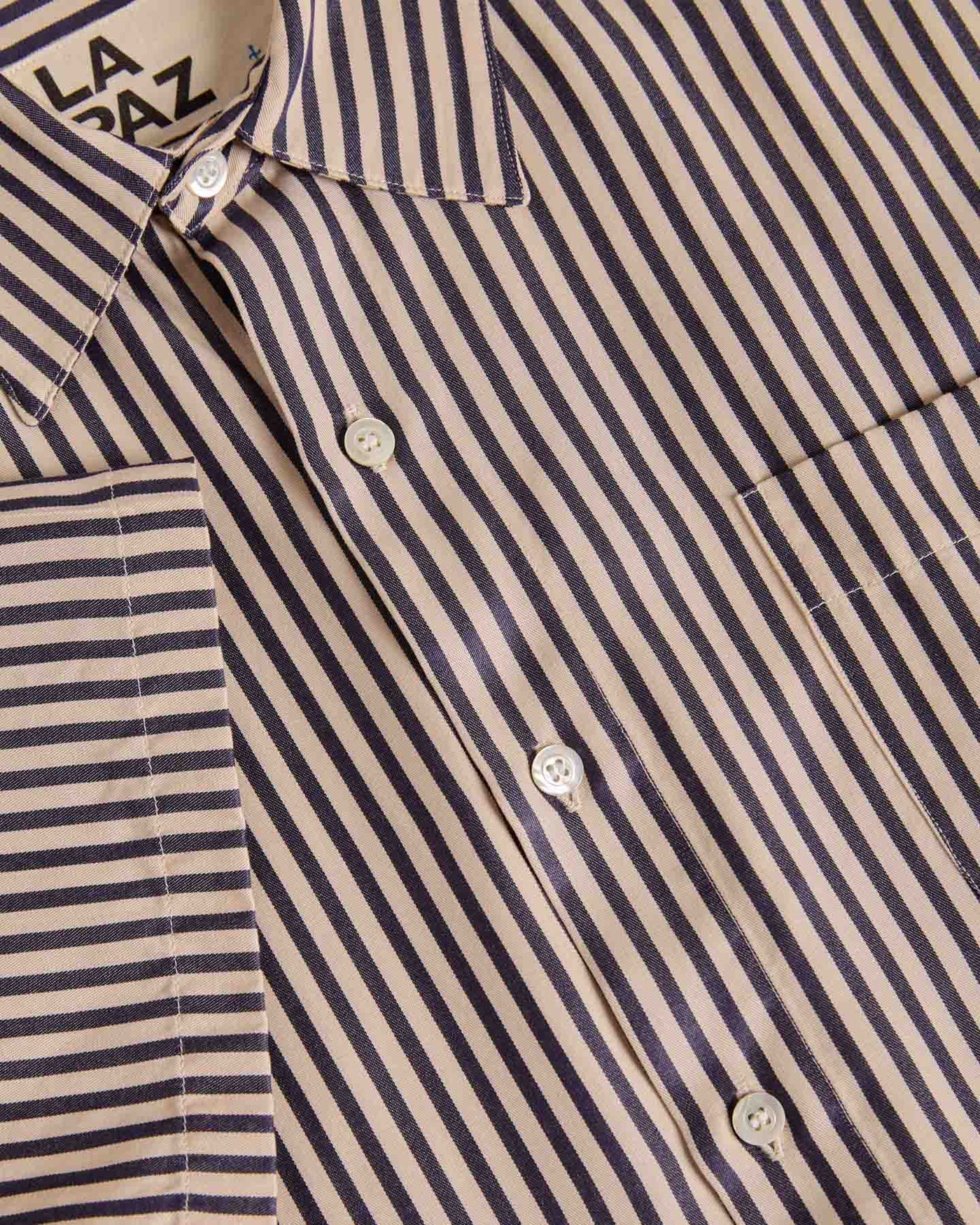 ROQUE SHIRT - DARK NAVY STRIPES