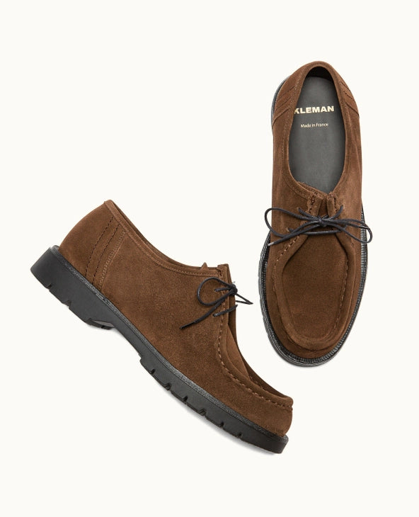 KLEMAN PADROR SHOES BROWN SUEDE