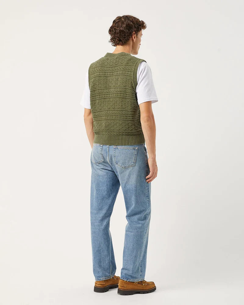 JACQUARD VEST - ARMY