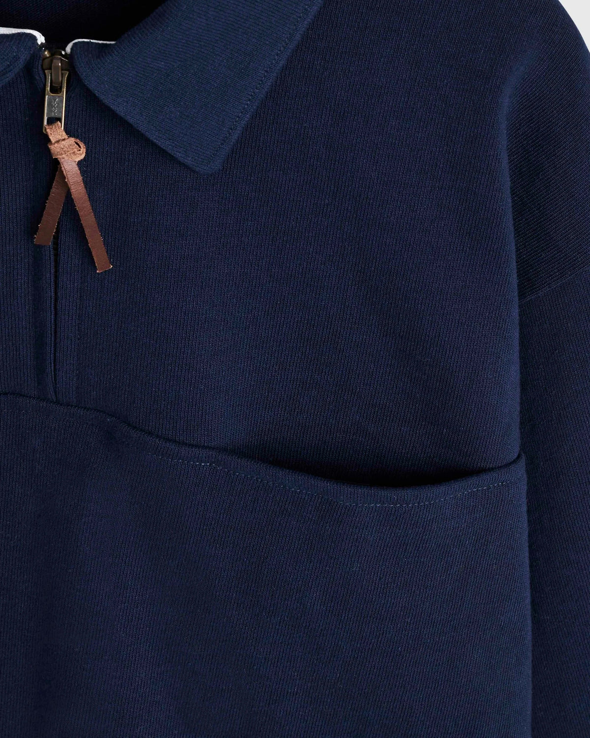 QUARTER ZIP HEAVY SWEAT