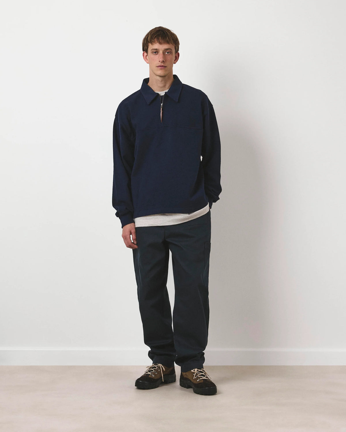 QUARTER ZIP HEAVY SWEAT