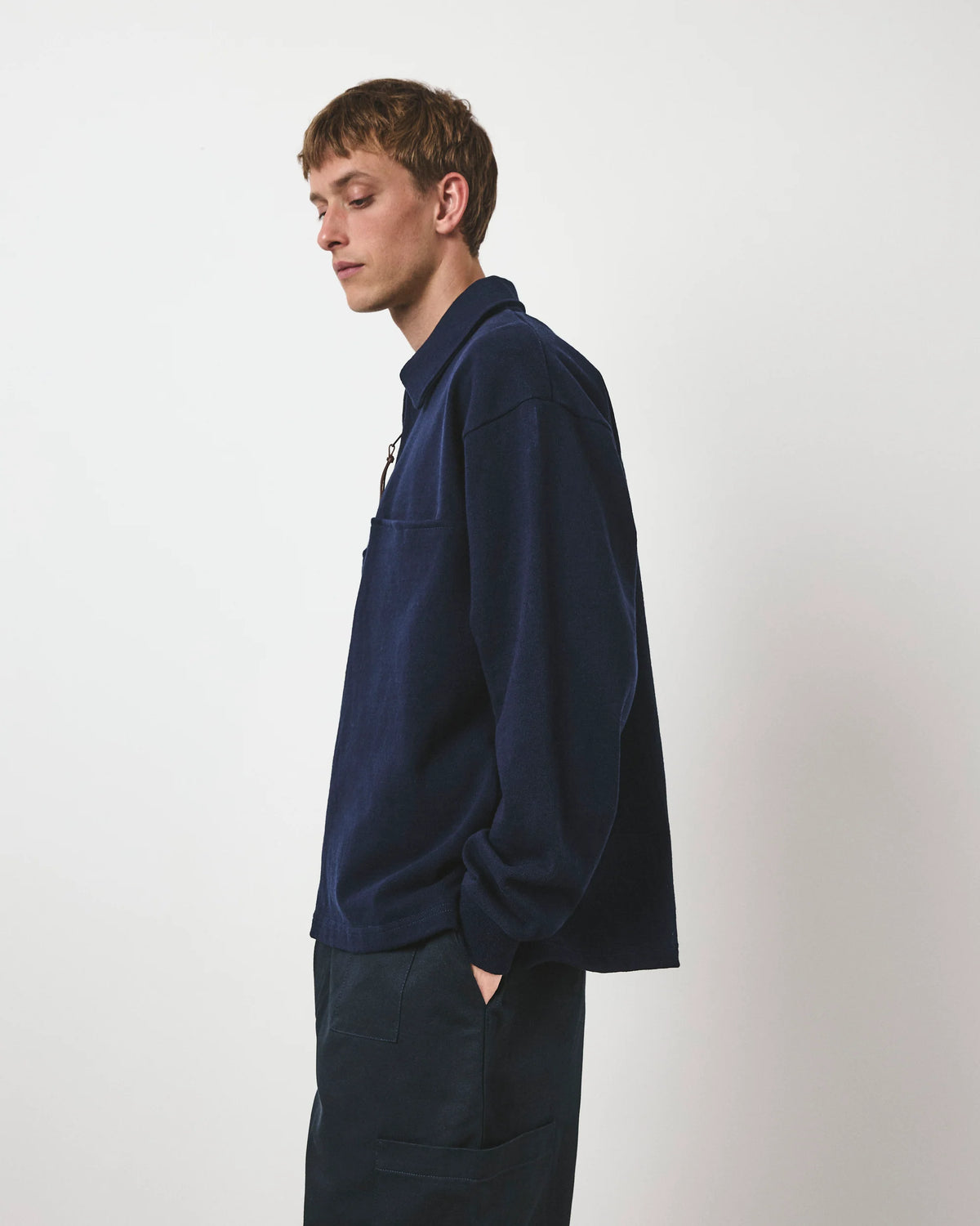QUARTER ZIP HEAVY SWEAT