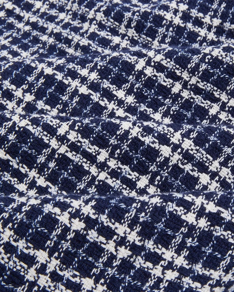 REVERSE TWEED SNOW CHECK SHIRT