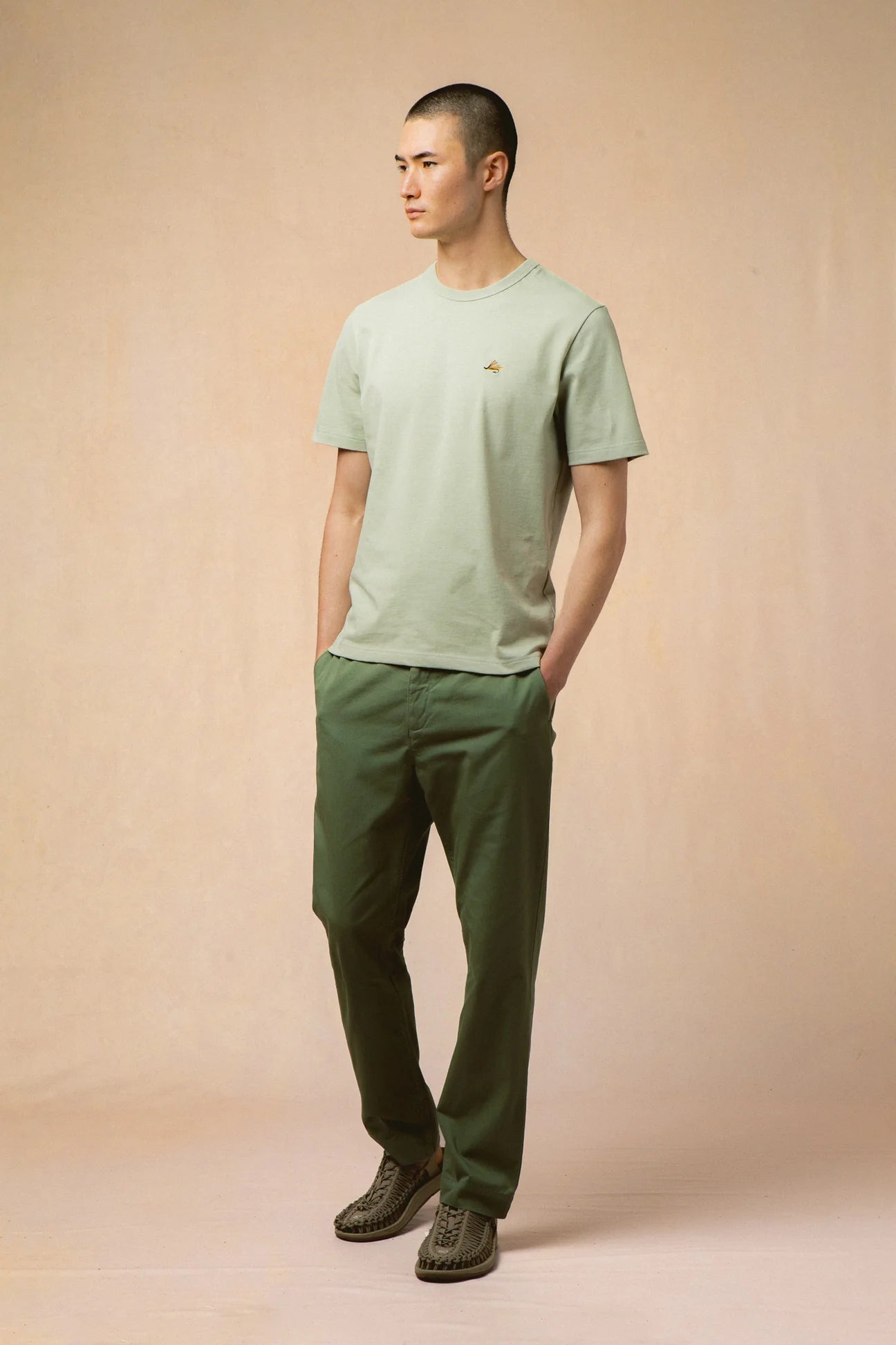 CARGILL TEE - PISTACHIO COTTON JERSEY