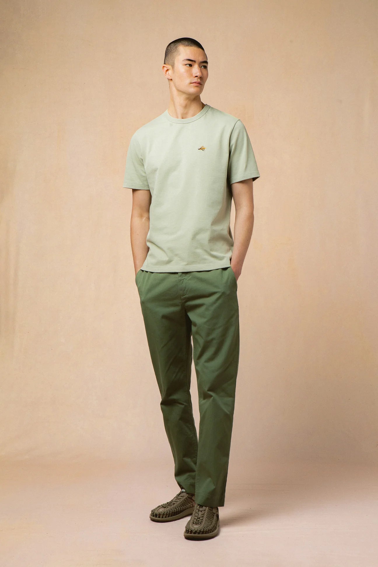 CARGILL TEE - PISTACHIO COTTON JERSEY