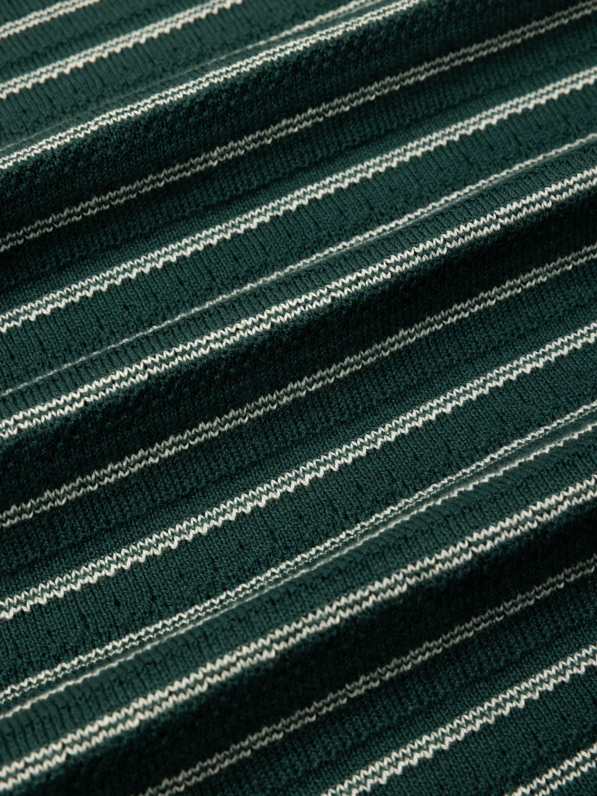 DUNN POLO - GREEN/ECRU