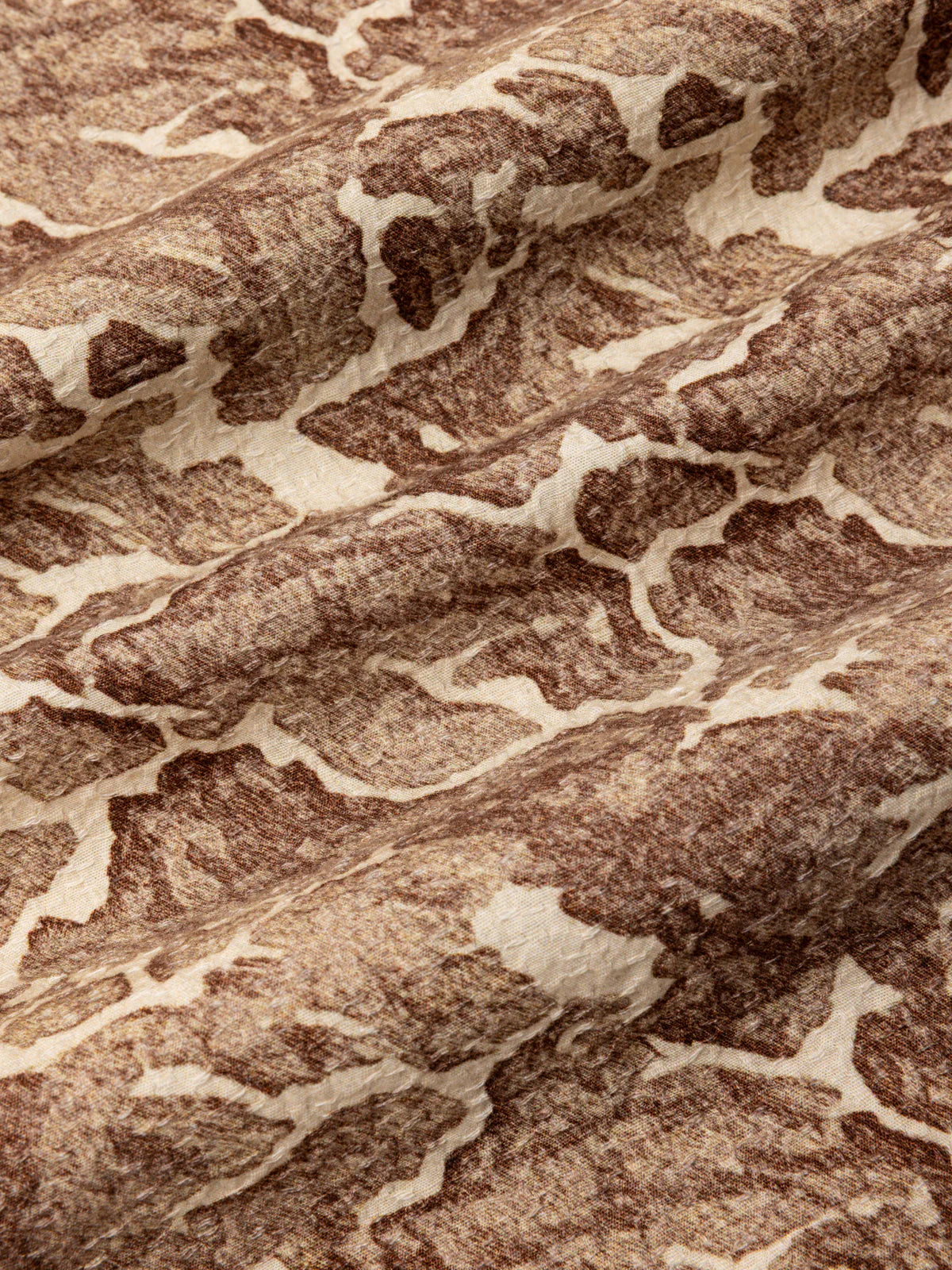 CRAMMOND SHIRT - BROWN LANDSCAPE PRINT