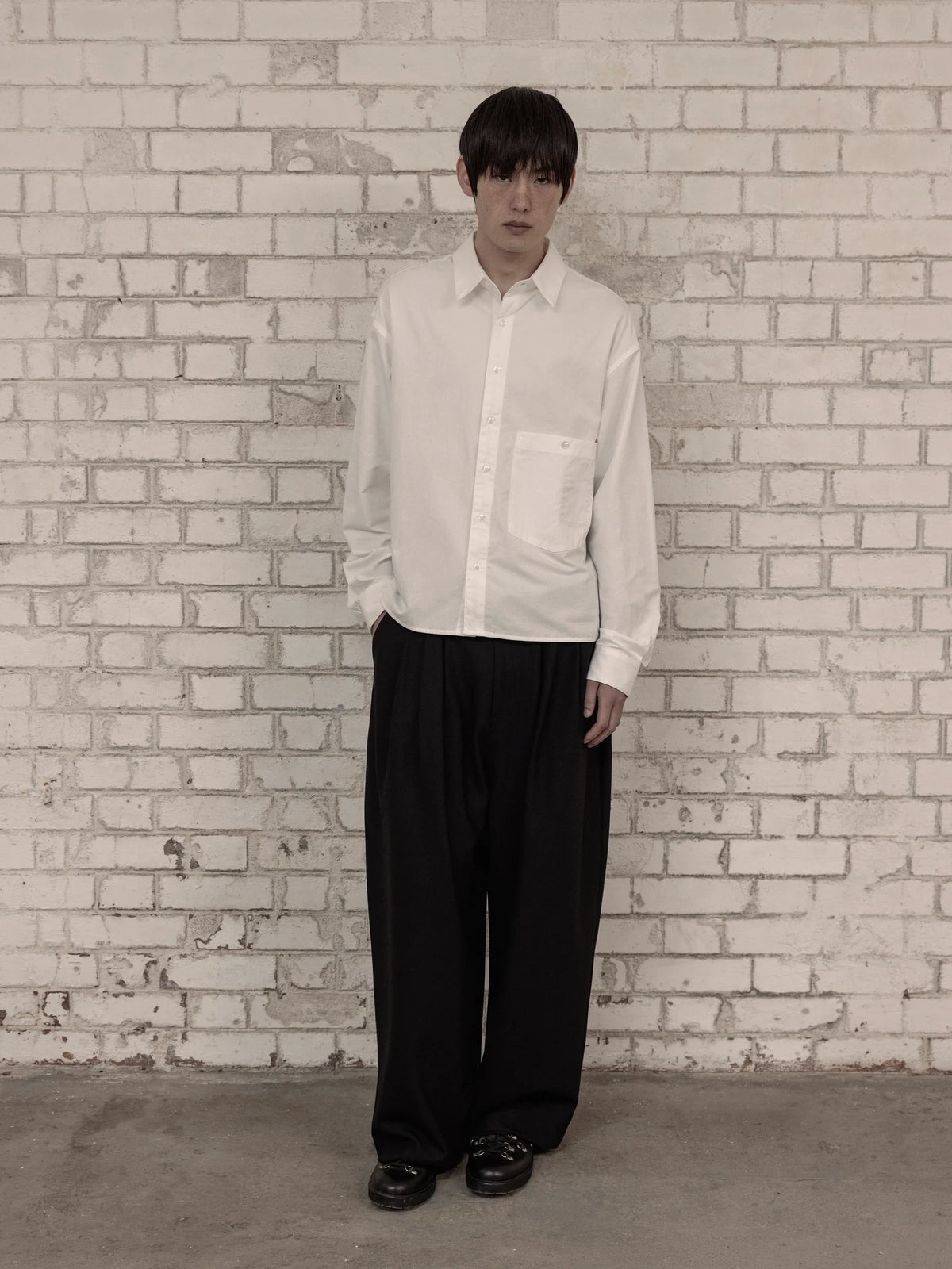 CLUB ROW DRESS SHIRT - OFF-WHITE