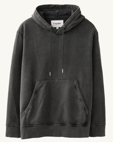 FRENCH TERRY HOODIE WASHED BLACK – Salvo