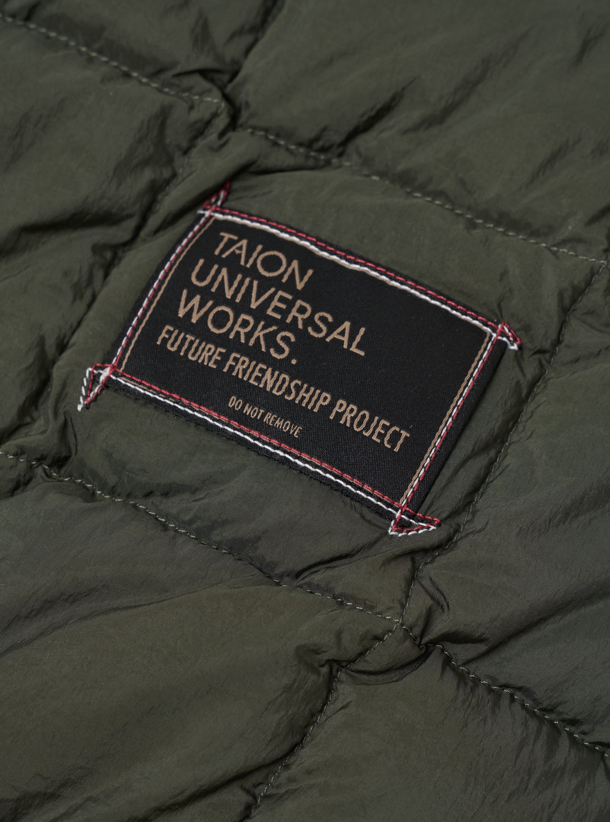 TAION X UNIVERSAL WORKS SOFT SHELL DOWN CARDIGAN