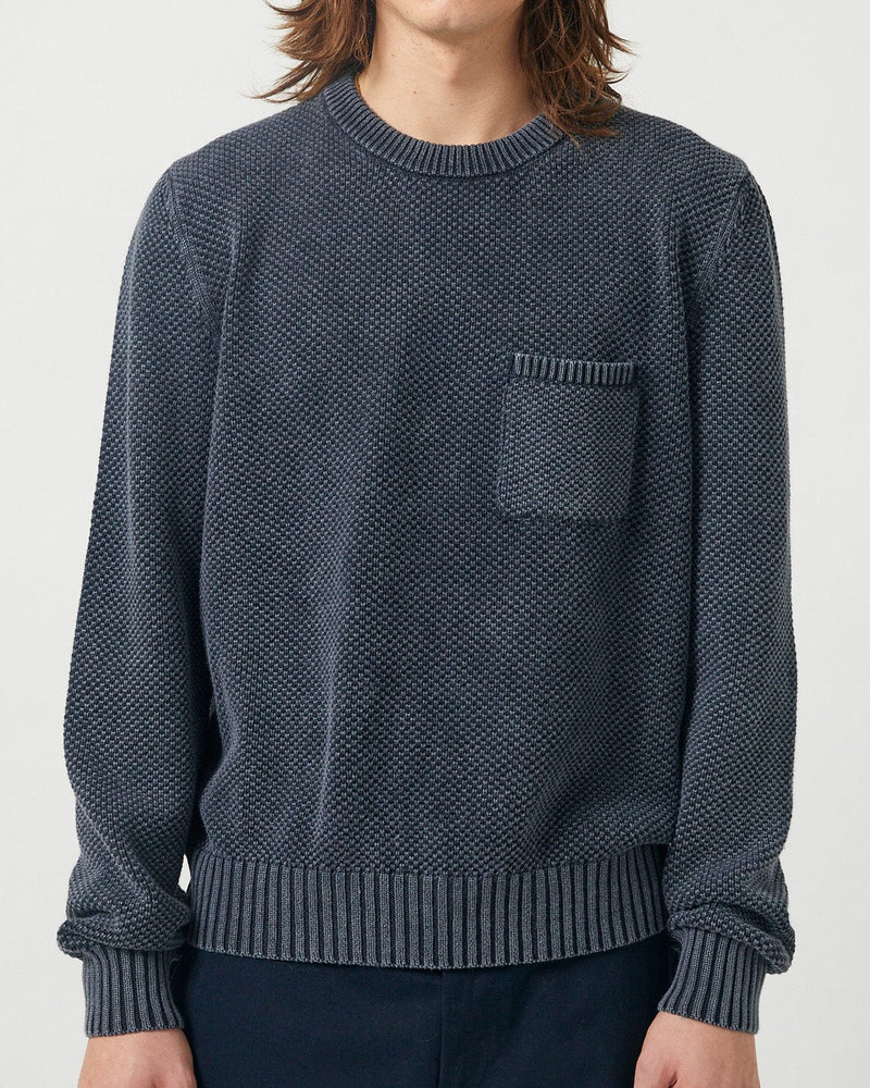 POCKET CREWNECK - BLACK