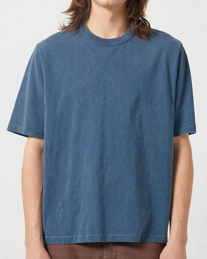 SLUB TEE - NAVY