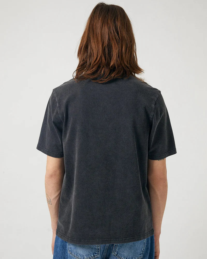 GARMENT DYED TEE - BLACK