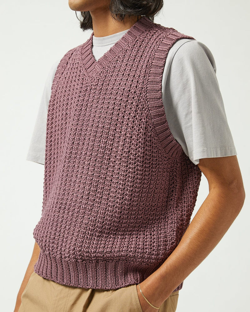 MERCERIZED VEST - VIOLET