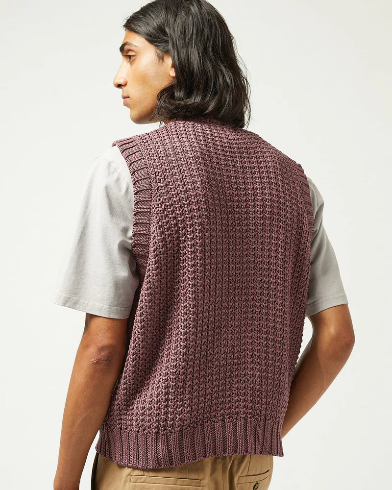 MERCERIZED VEST - VIOLET