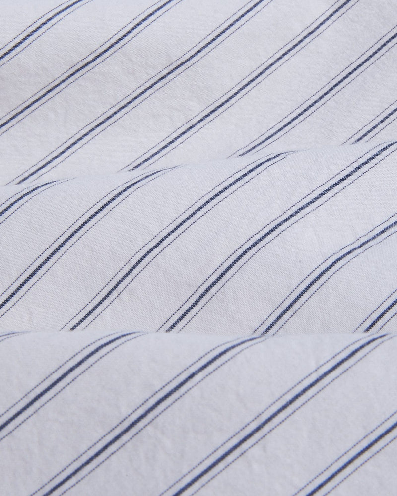 POPLIN STRIPE LS - NATURAL