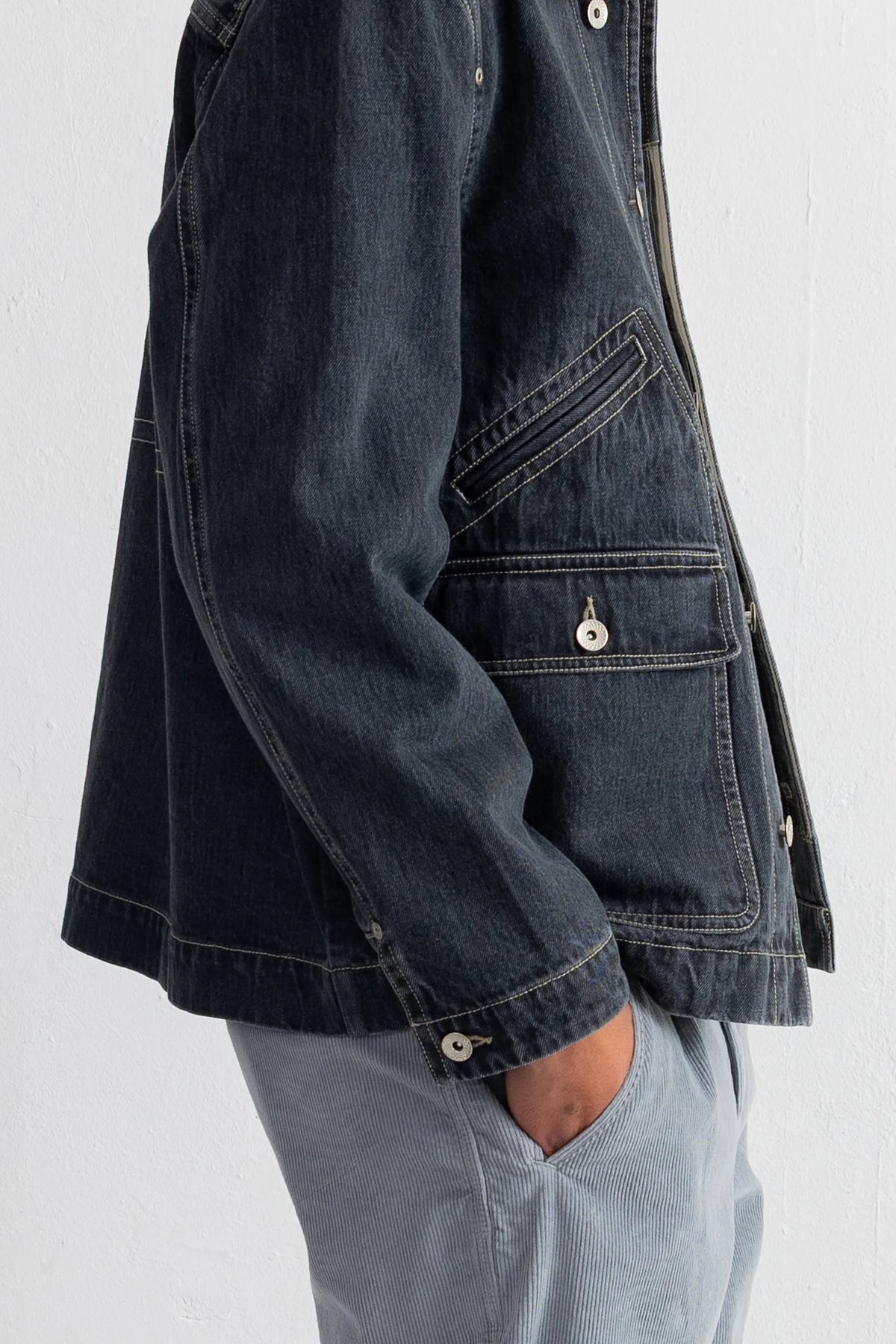 ARCHIVE JACKET - SMOKE GREY DENIM