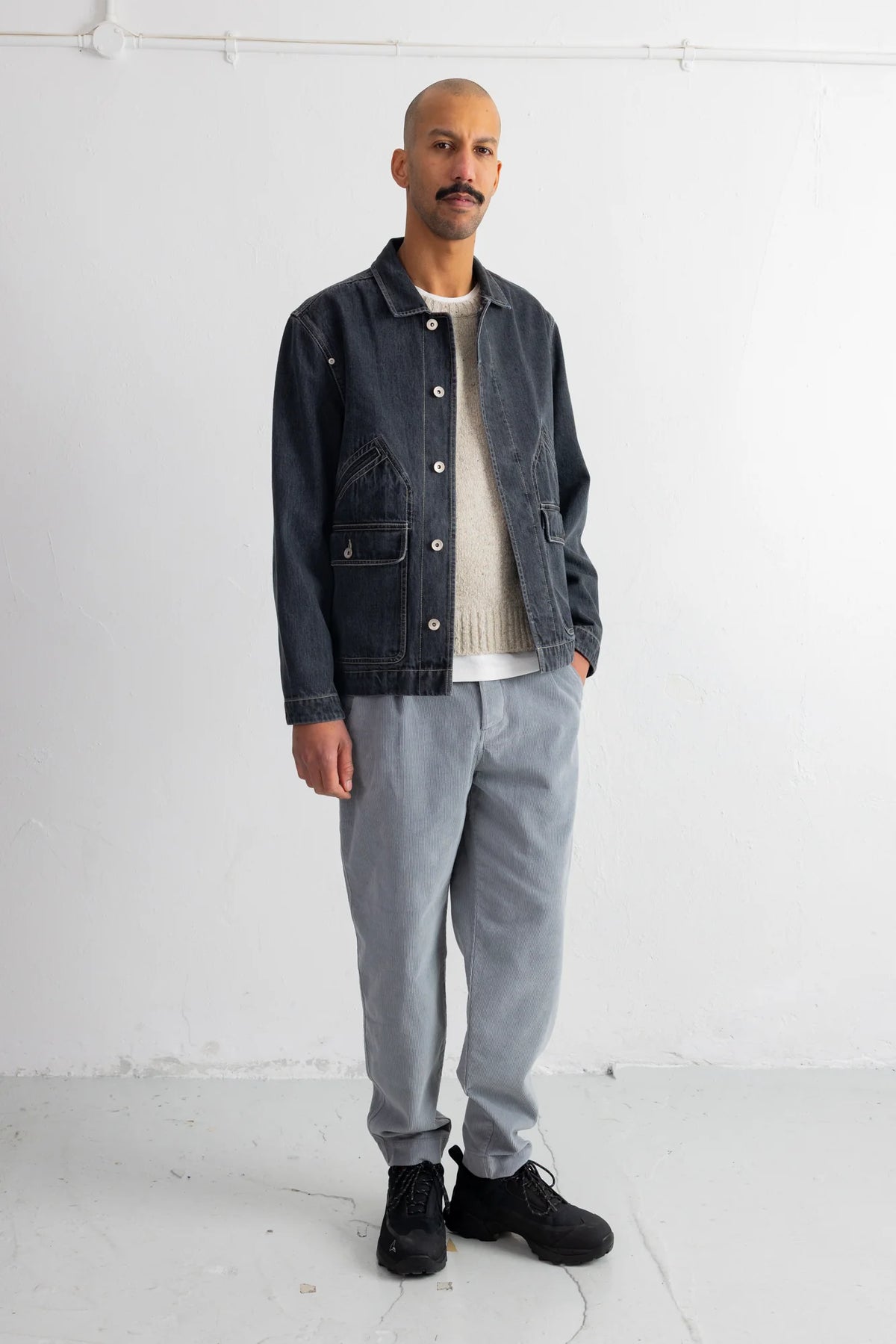 ARCHIVE JACKET - SMOKE GREY DENIM