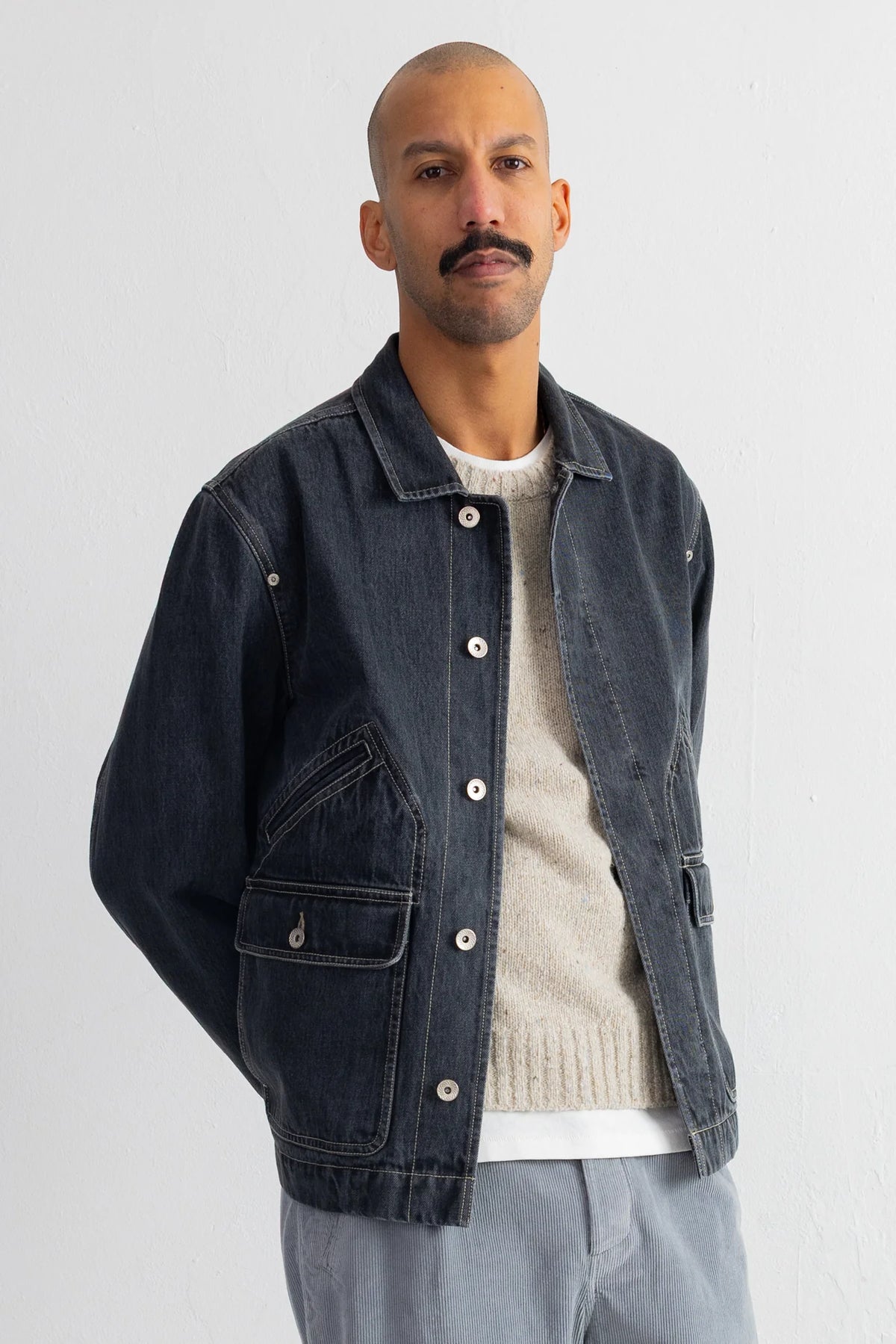 ARCHIVE JACKET - SMOKE GREY DENIM