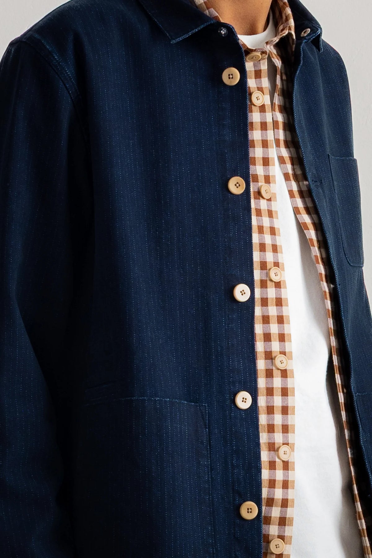 ASSEMBLY JACKET - DEEP INDIGO HERRINGBONE