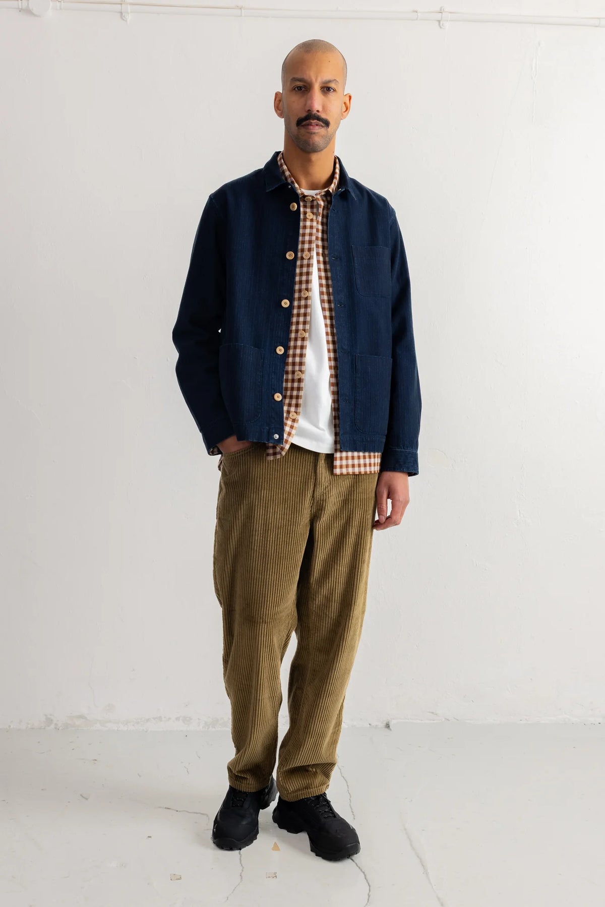 ASSEMBLY JACKET - DEEP INDIGO HERRINGBONE