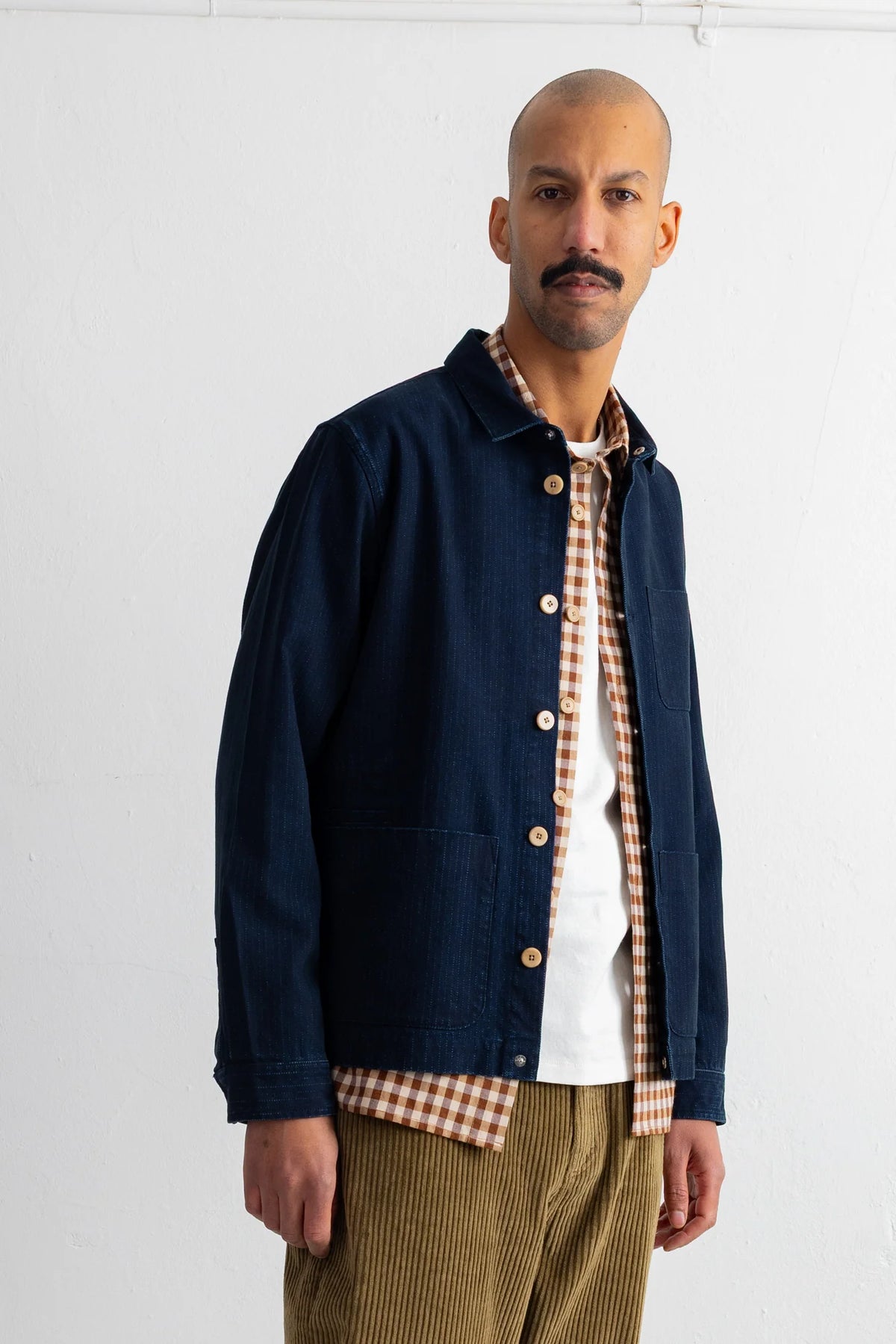 ASSEMBLY JACKET - DEEP INDIGO HERRINGBONE