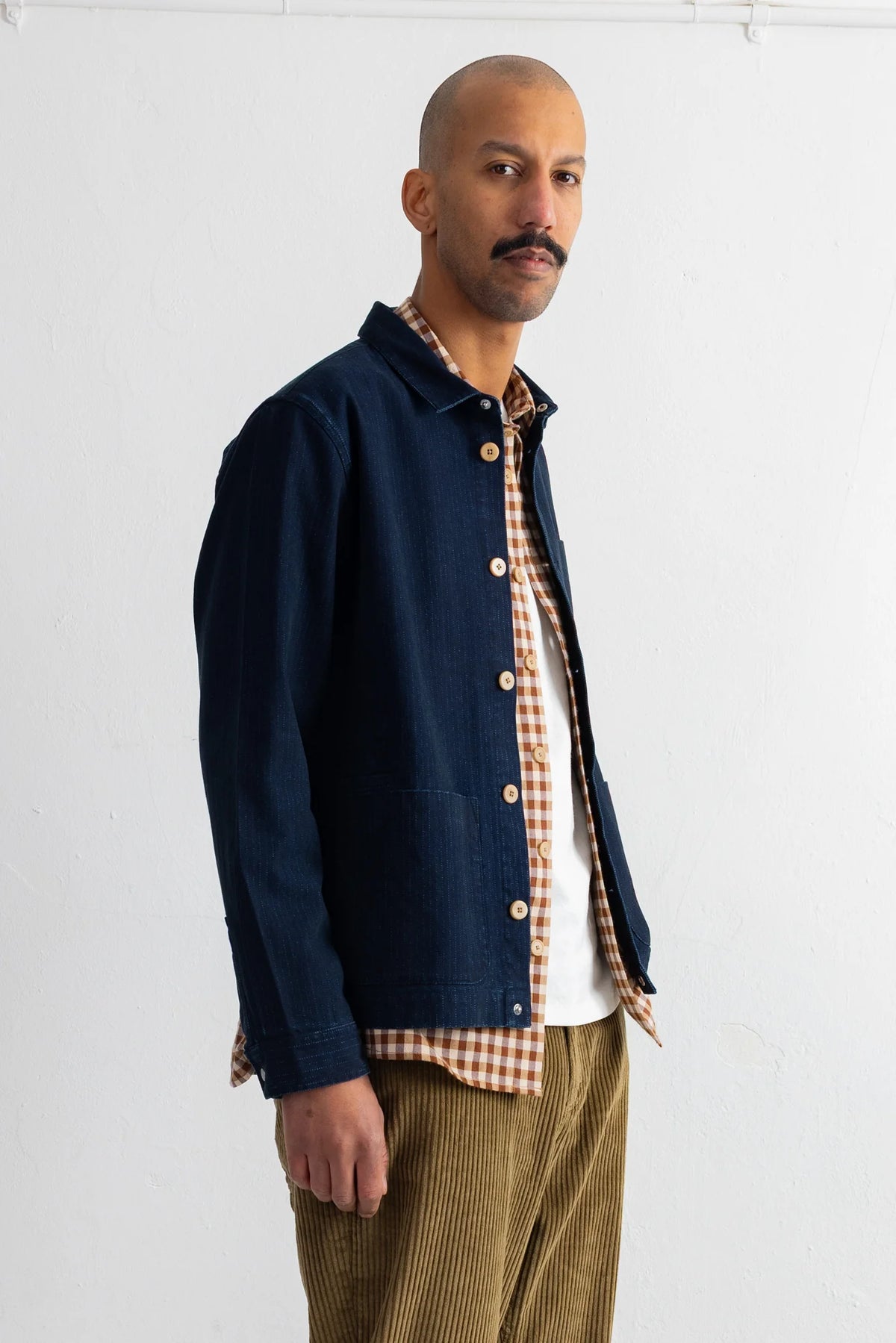 ASSEMBLY JACKET - DEEP INDIGO HERRINGBONE