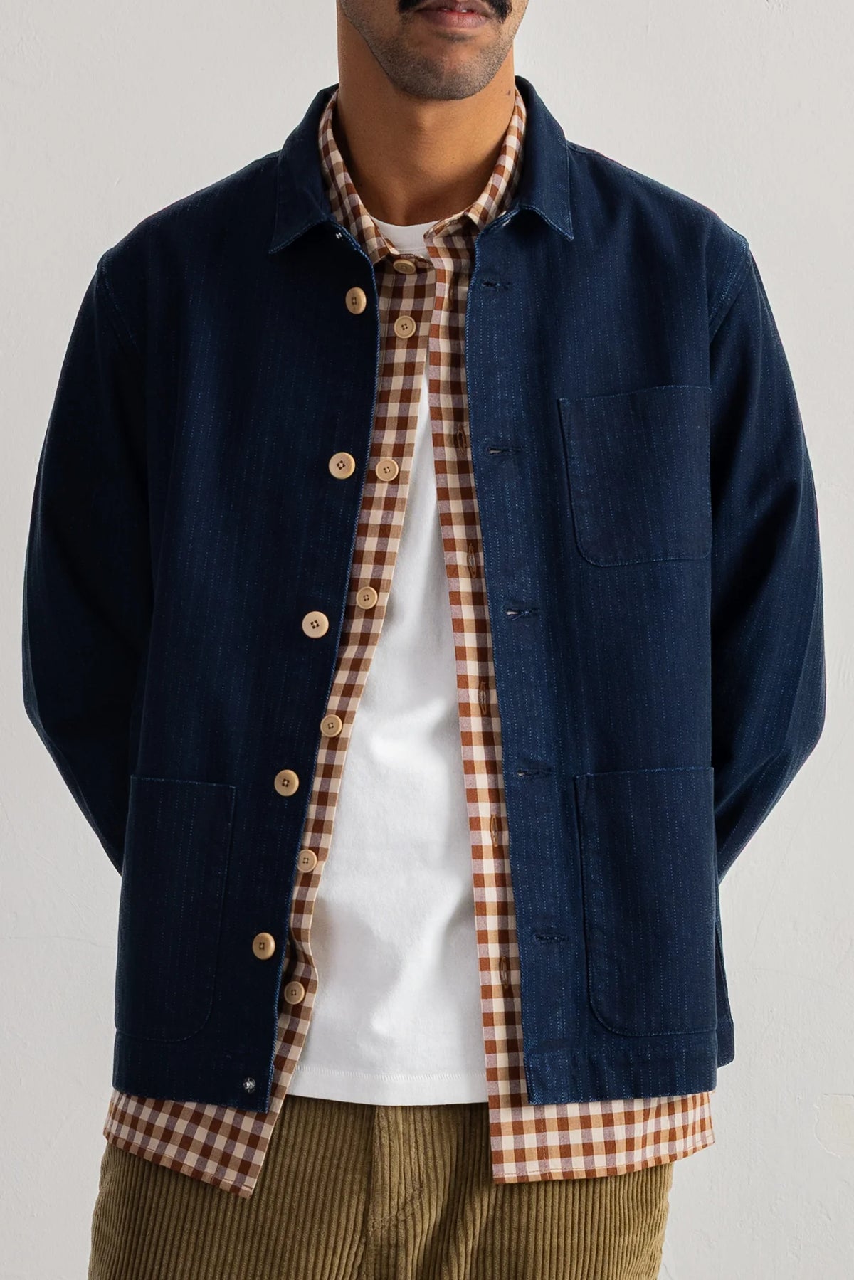 ASSEMBLY JACKET - DEEP INDIGO HERRINGBONE