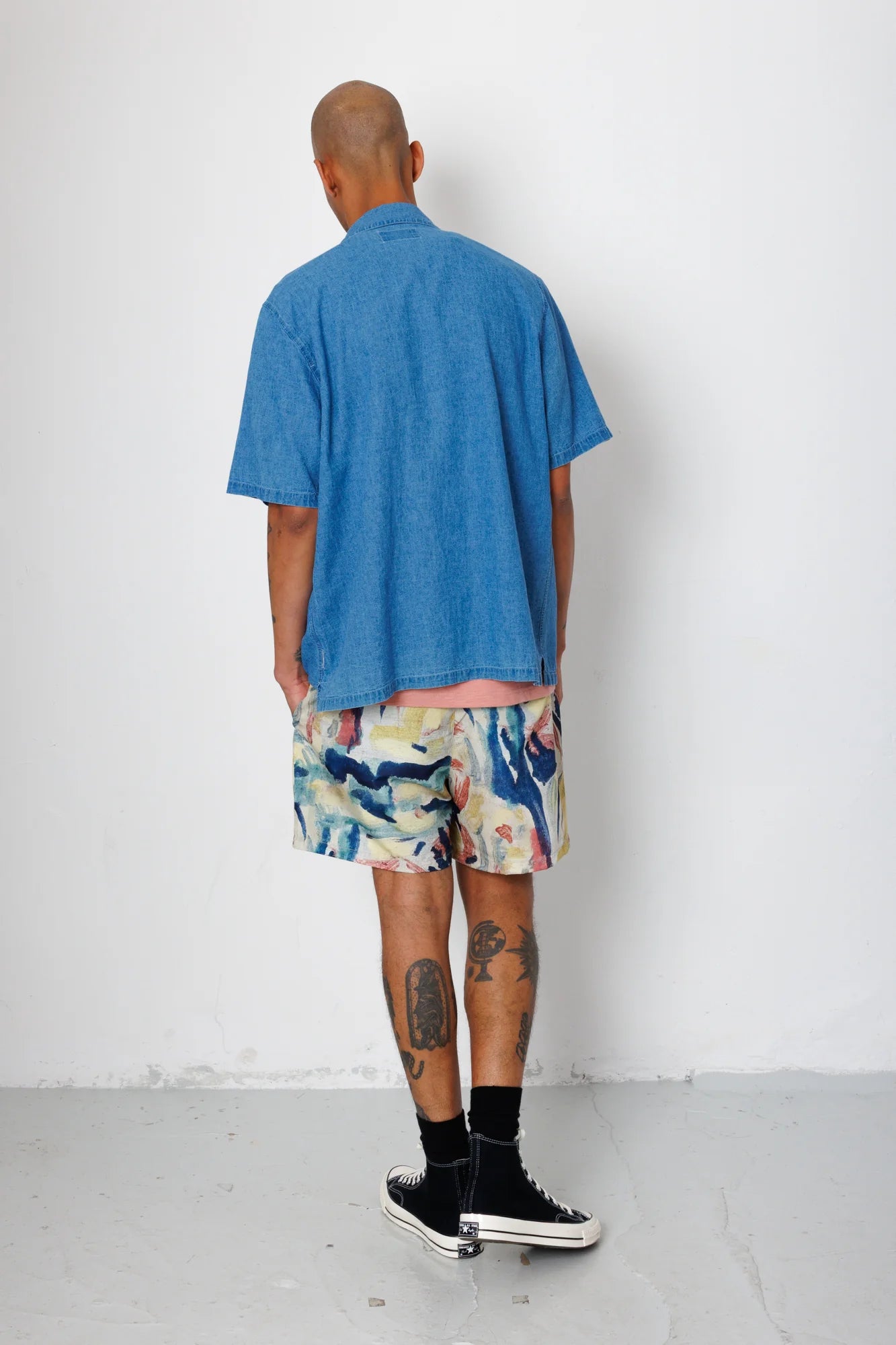 GABE SHIRT - INDIGO LINEN