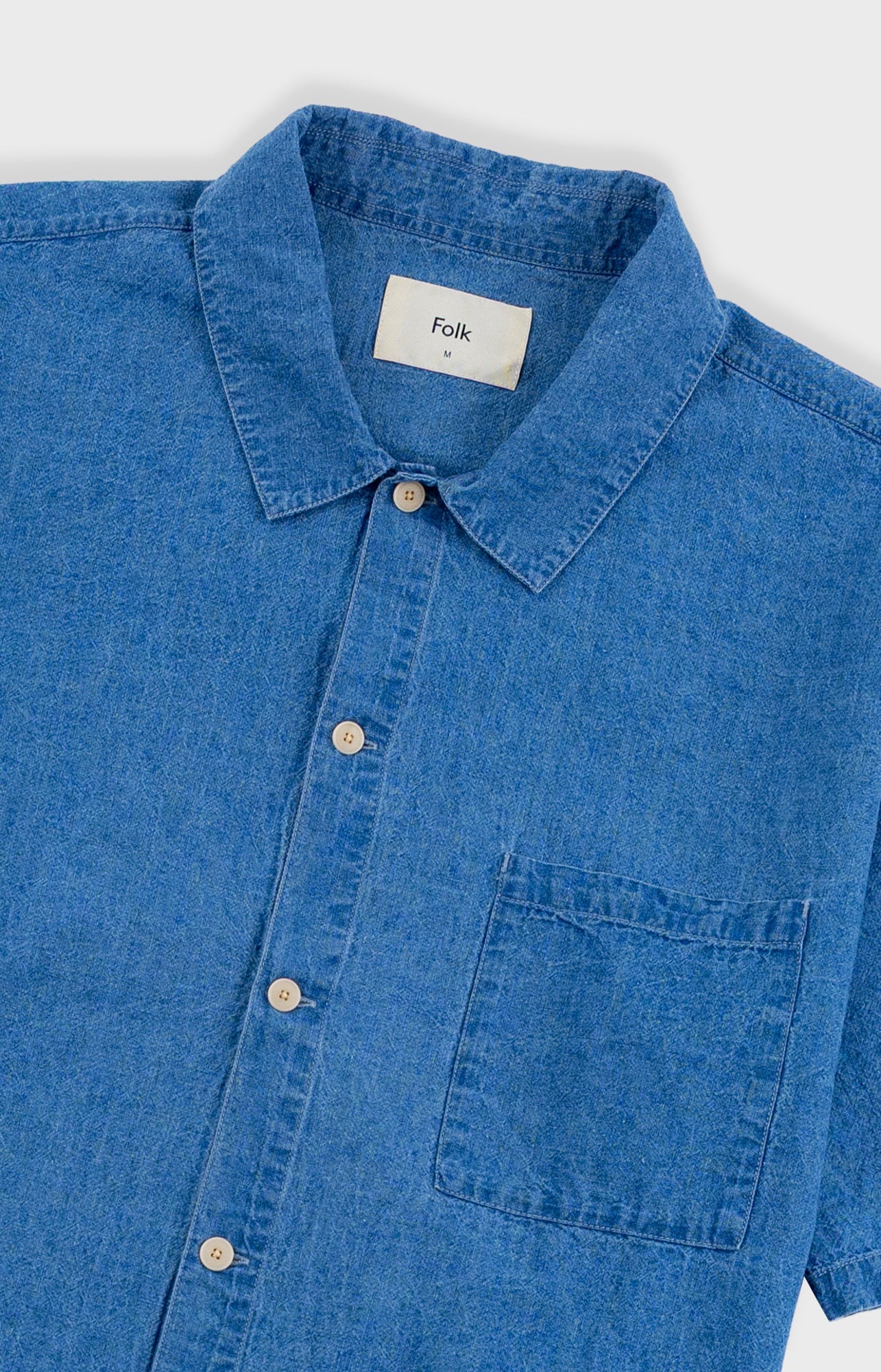 GABE SHIRT - INDIGO LINEN