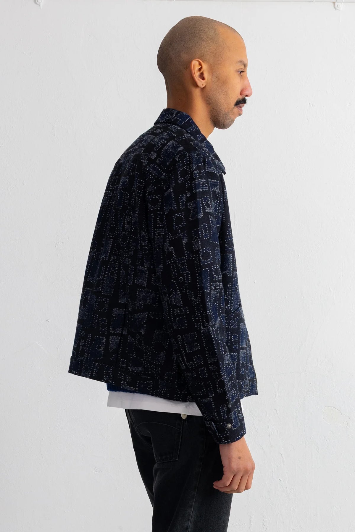 SIGNAL BLOUSON - DEEP INDIGO JACQUARD