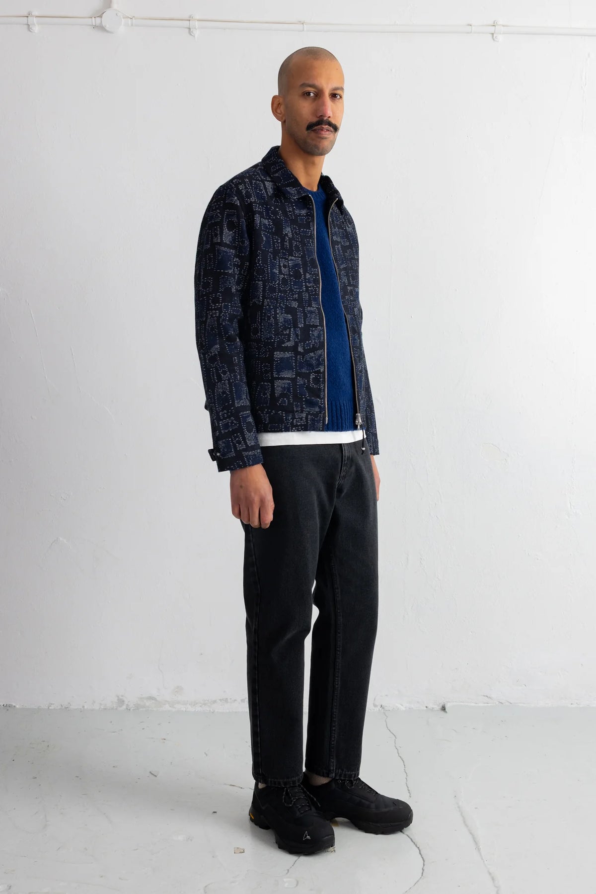 SIGNAL BLOUSON - DEEP INDIGO JACQUARD